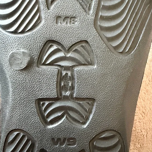 Under Armour Black and Gray Slide Sandals unisex m8 w9 - Picture 3 of 5